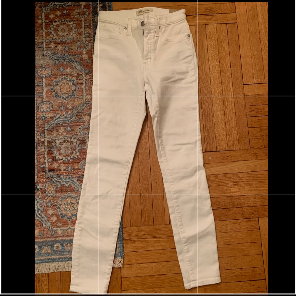 Madewell NWT white skinny high riser